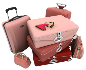 a set of luggage 